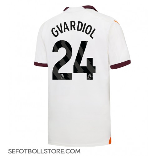 Manchester City Josko Gvardiol #24 Replika Bortatröja 2023-24 Kortärmad
